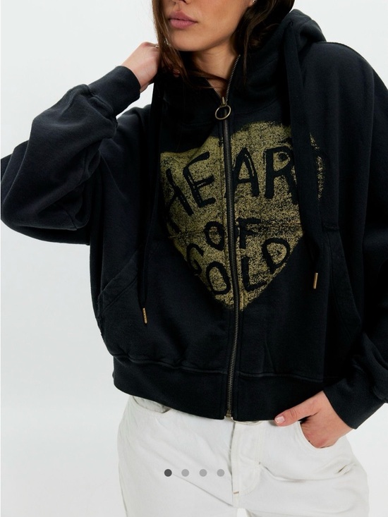 Free People Tops - Free People x Ragabond Heart of Gold Zip up Hoodie